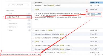 Xcode官方直接下载地址(xip文件)